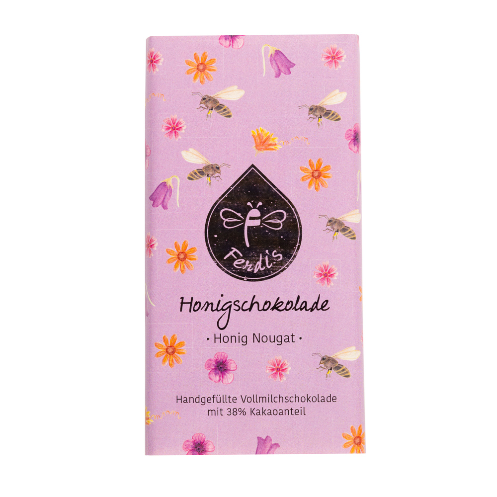 Ferdi’s Honig-Nougat Schokolade 38%